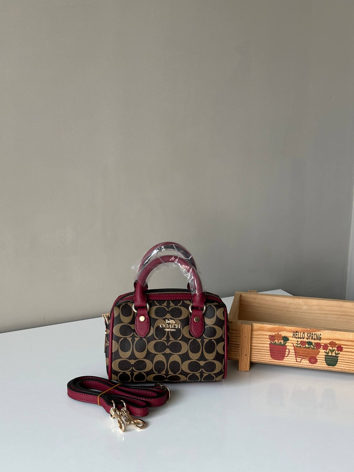COACH Mini Rowan Crossbody Çanta (CHARMLI)