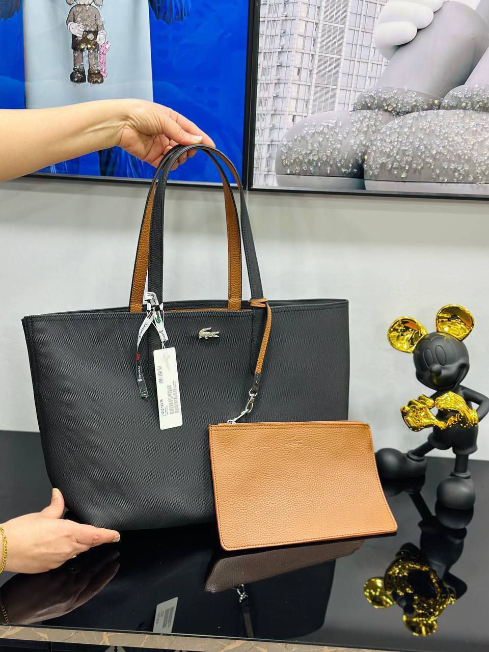 Lacoste Anna Çift Taraflı Omuz Çantası