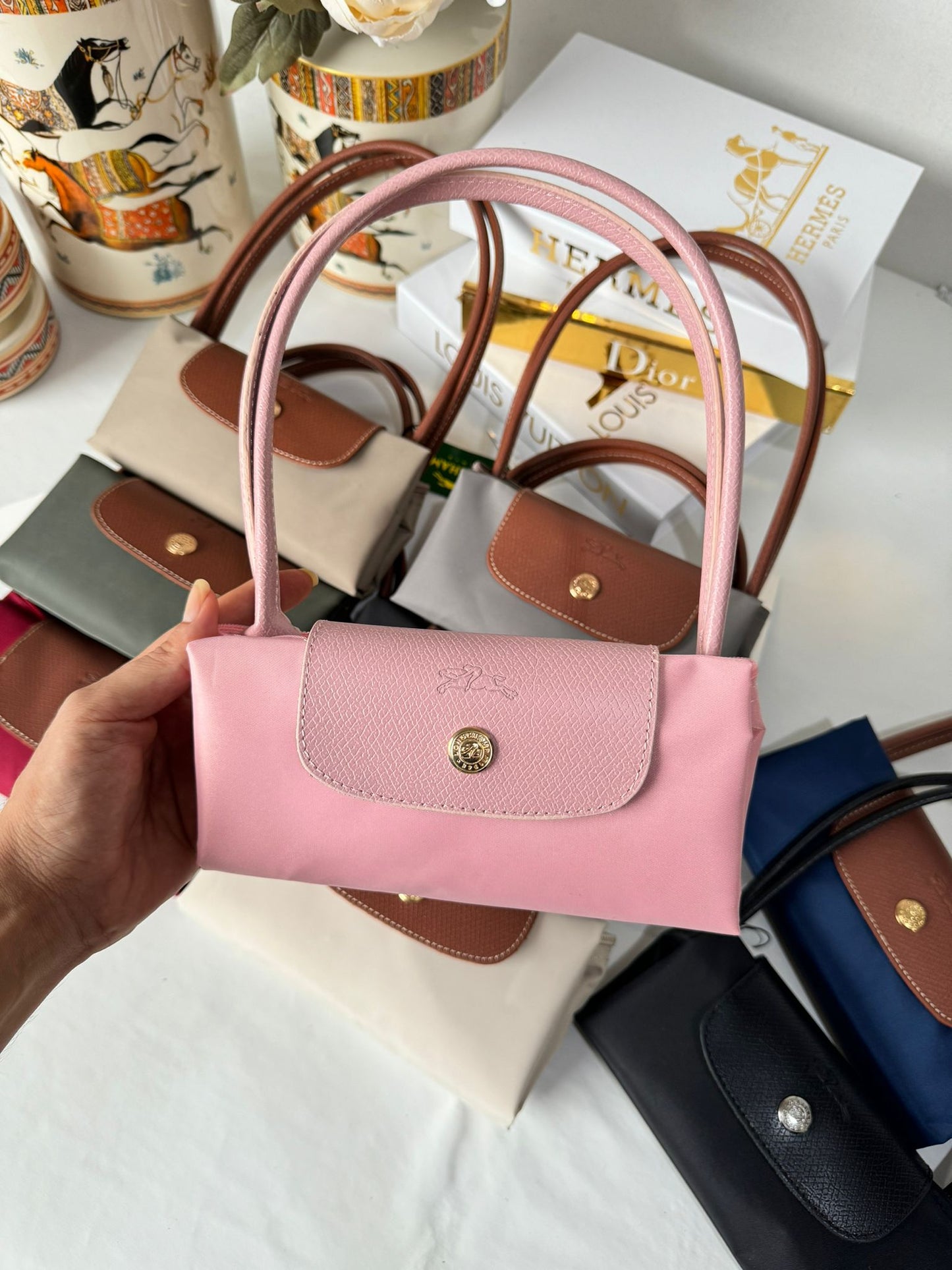 Longchamp Full Pembe