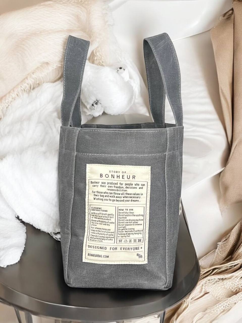 Bonheur Canvas Tote Bag