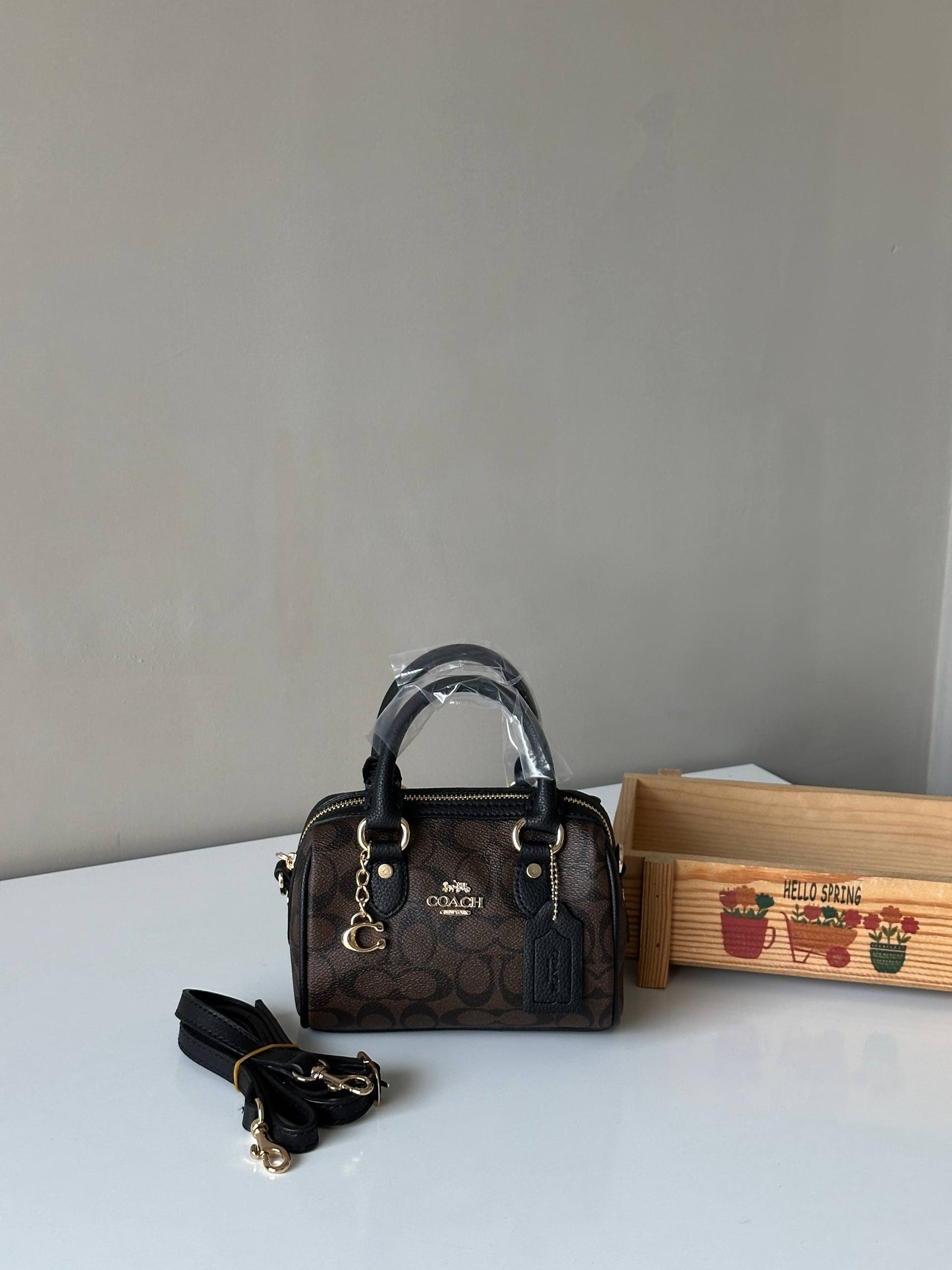 COACH Mini Rowan Crossbody Çanta (CHARMLI)