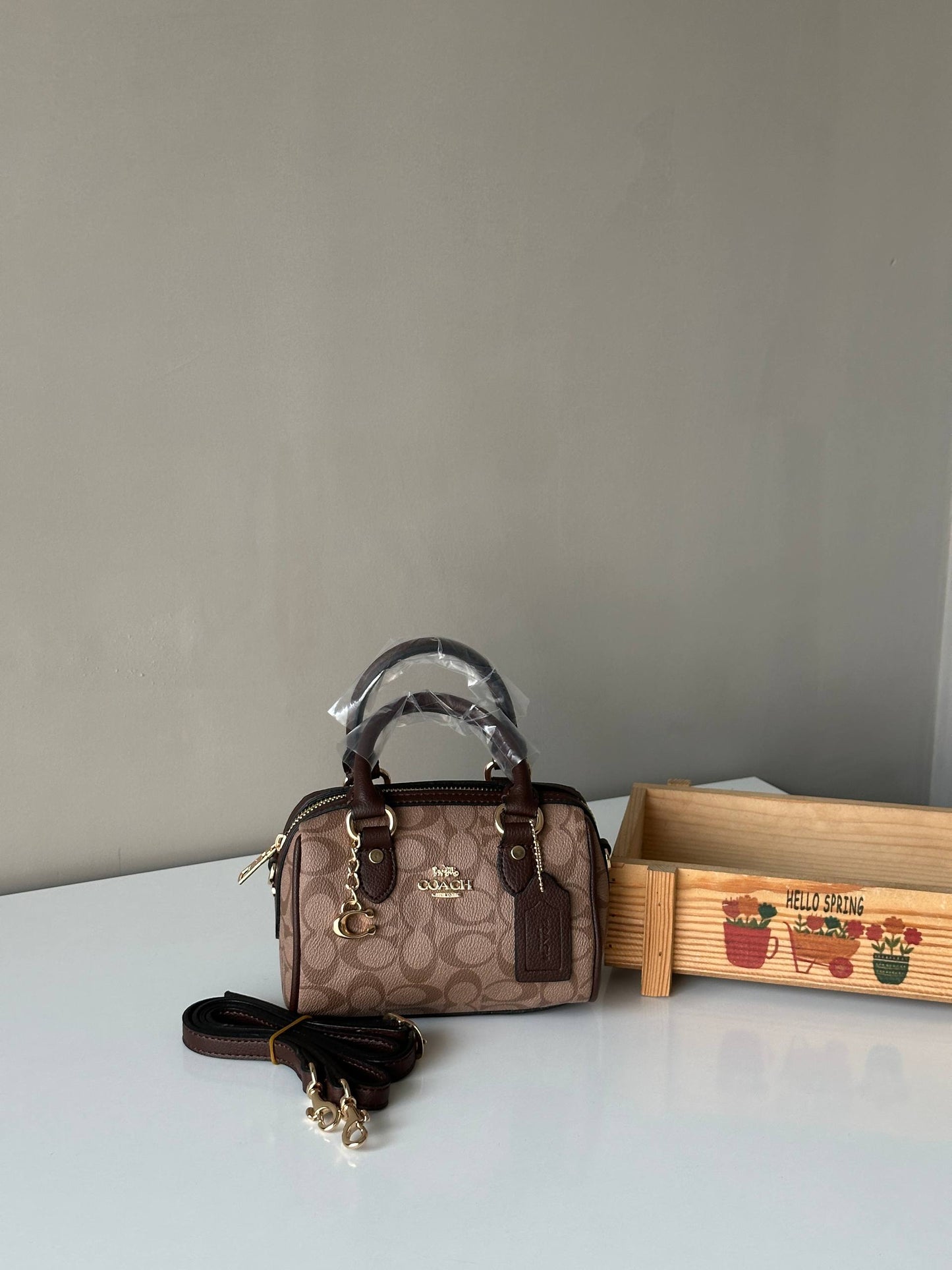 COACH Mini Rowan Crossbody Çanta (CHARMLI)