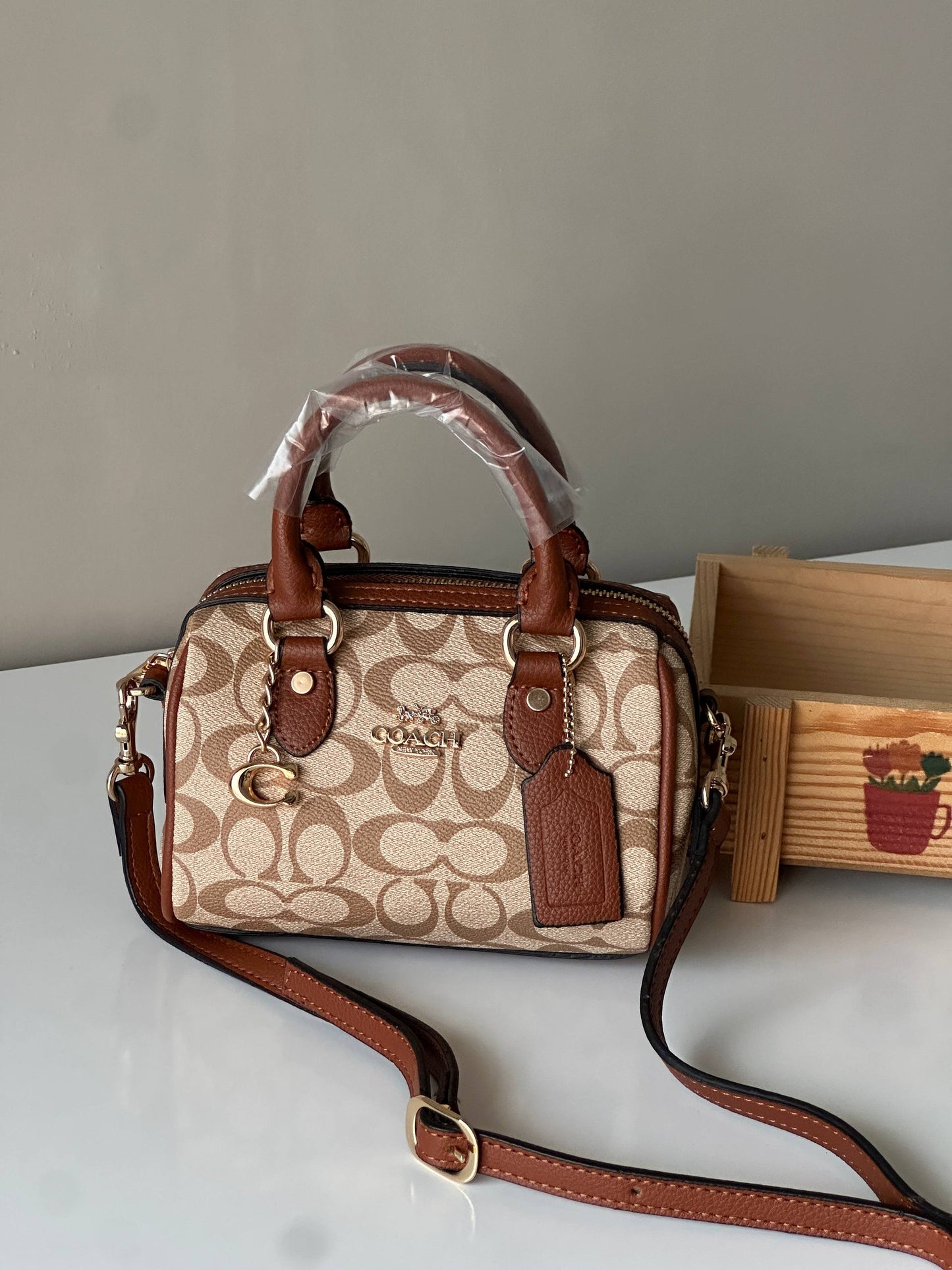 COACH Mini Rowan Crossbody Çanta (CHARMLI)