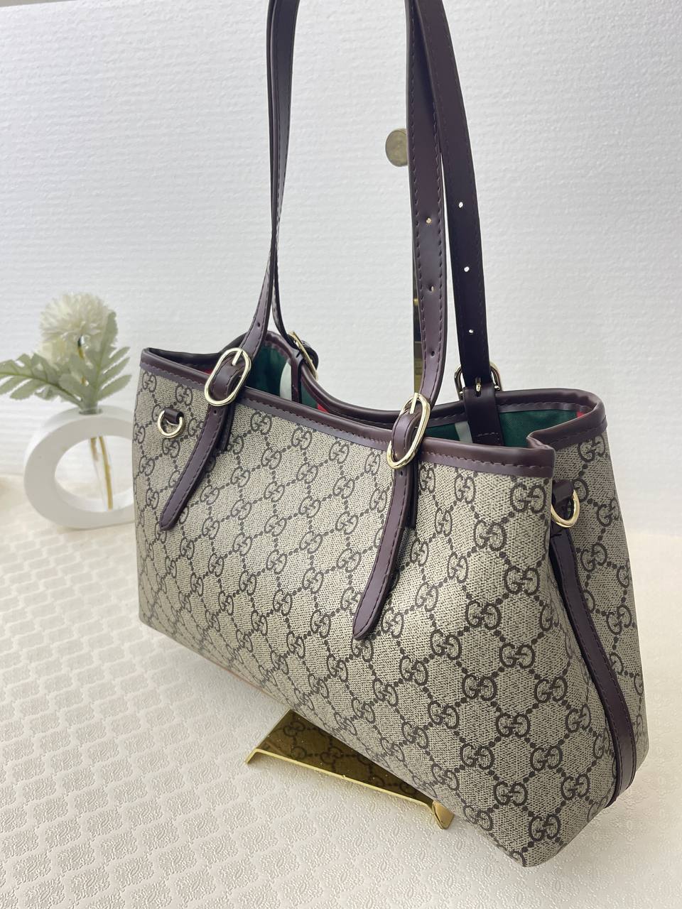 Gucci GG Emblem Medium Tote Bag